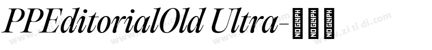 PPEditorialOld Ultra字体转换
